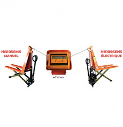HB1056 - Transpalette peseur haute levée, électrique ou manuel