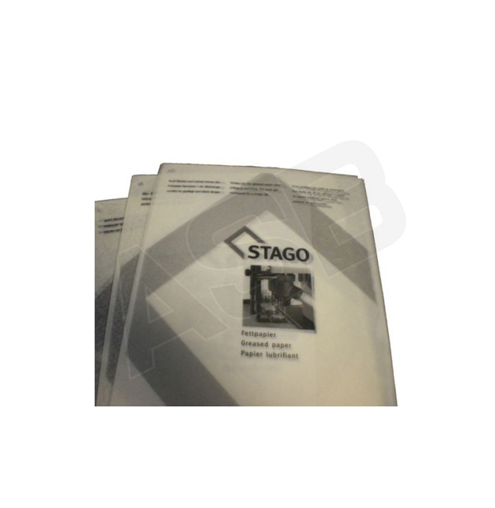 STAGO - Paquet de 10 feuilles papier lubrifiantes (A4)