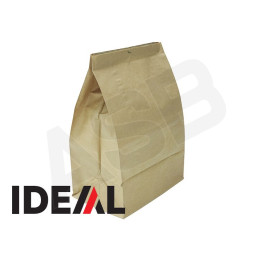 IDEAL - Lot de 5 sacs en papier Kraft jetables 80L