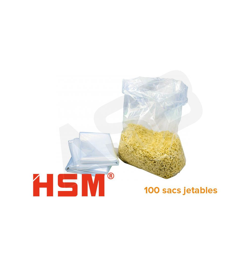 HSM - Sacs en plastique jetables pour destructeur