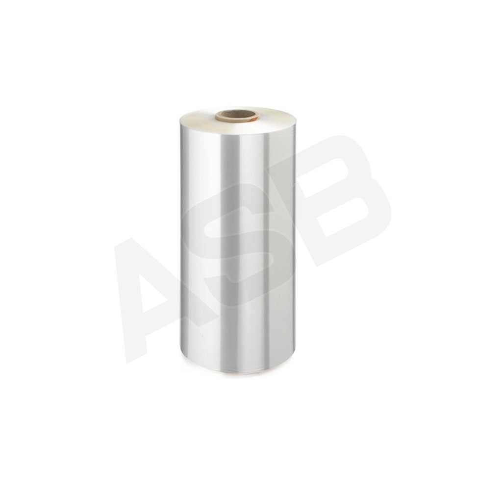 Film polyoléfine dossé rétractable - 19 à 25 µ, Laize 250 à 500 mm