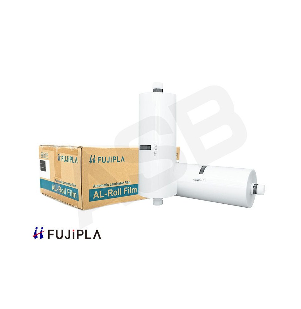 FUJIPLA ALM - Lot de 2 rouleaux de film de plastification - 30 à 125 µ (Brillant, Mat, Eco Silk Mat)