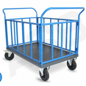 Chariot 2 Dossiers et 2 Ridelles tubulaires - Plusieurs formats disponibles, charge 300 kg