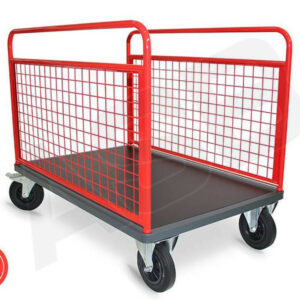 Chariot 2 Ridelles Grillagées - Plusieurs formats disponibles, charge 500 kg