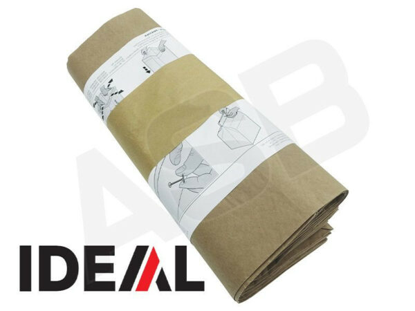 IDEAL - Lot de 5 sacs en papier Kraft jetables 80L