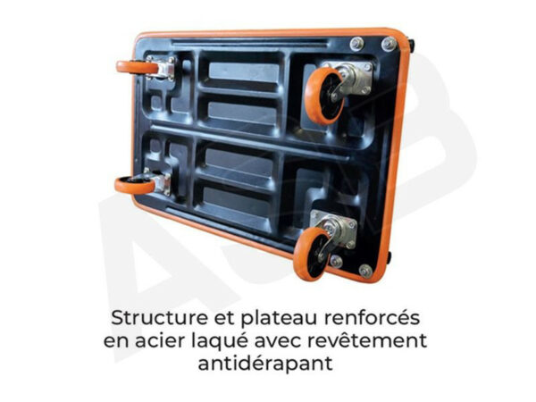 STOCKMAN CR-1 - Acier - Dossier rabattable, charge 150 kg