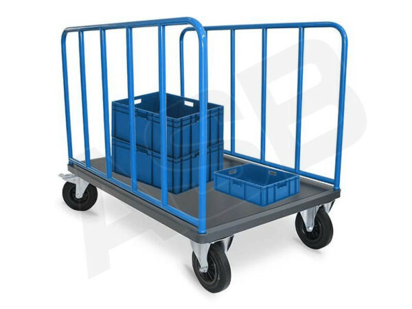 Chariot 2 Ridelles Tubulaires - Plusieurs formats disponibles, charge 300 kg