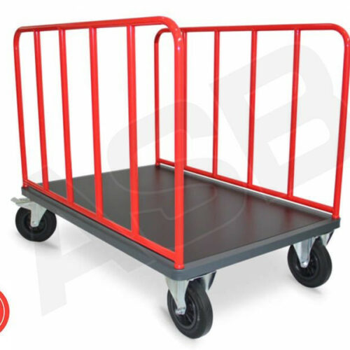 Chariot 2 Ridelles Tubulaires - Plusieurs formats disponibles, charge 500 kg