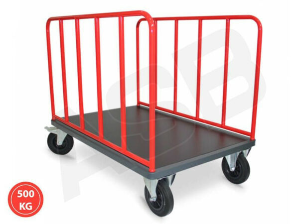 Chariot 2 Ridelles Tubulaires - Plusieurs formats disponibles, charge 500 kg