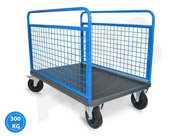 Chariot 2 Ridelles Grillagées - Plusieurs formats disponibles, charge 300 kg