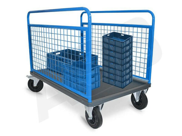 Chariot 2 Ridelles Grillagées - Plusieurs formats disponibles, charge 300 kg