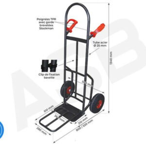 STOCKMAN HT300 LUK2 - Acier, charge 300 kg