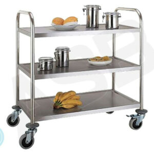 STOCKMAN SVT3 100 - 3 plateaux - Inox, charge 100 kg