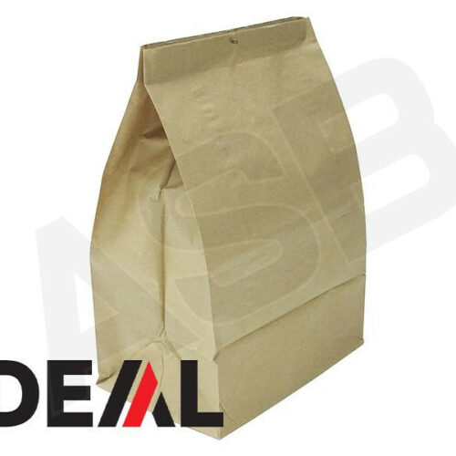 IDEAL - Lot de 5 sacs en papier Kraft jetables 80L