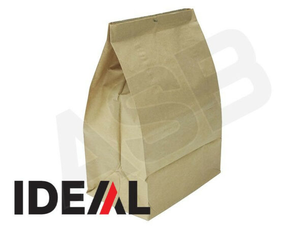 IDEAL - Lot de 5 sacs en papier Kraft jetables 80L