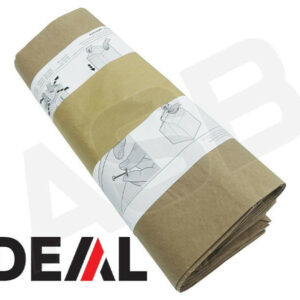 IDEAL - Lot de 5 sacs en papier Kraft jetables 80L